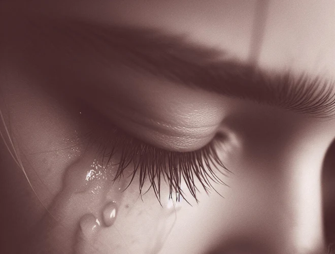 Llorar alarga las pestañas